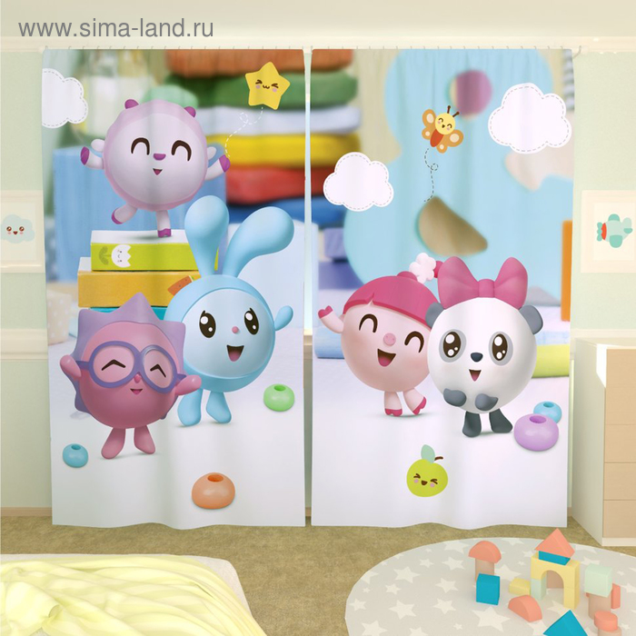 Фотошторы «Малышарики 22», размер 150 × 260 см, габардин 
Фотошторы «Малышарики 22», размер 150 × 260 см, габардин
