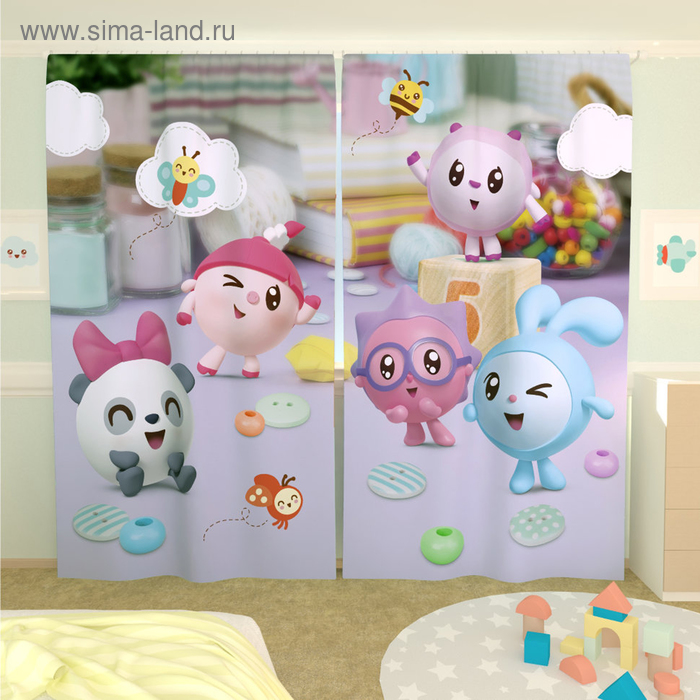 Фотошторы «Малышарики 23», размер 150 × 260 см, габардин
Фотошторы «Малышарики 23», размер 150 × 260 см, габардин