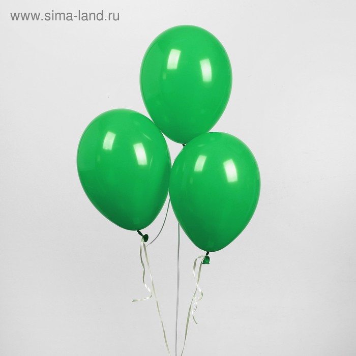 фото Шар латексный 12", пастель, набор 25 шт., цвет зелёный globos festival s.a.