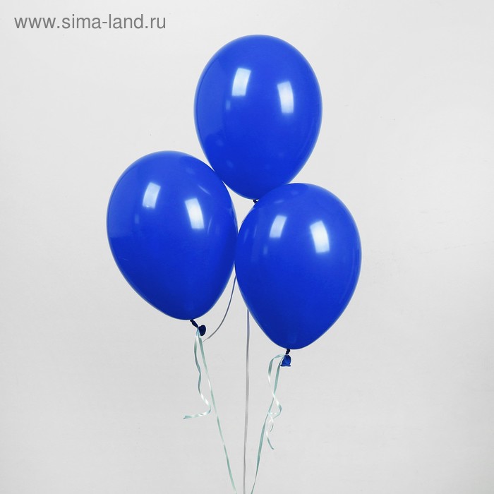 фото Шар латексный 12", пастель, набор 25 шт., цвет тёмно-синий globos festival s.a.