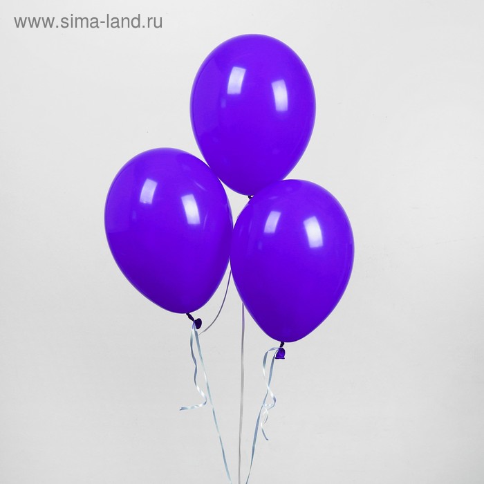 фото Шар латексный 12", пастель, набор 25 шт., цвет фиолетовый globos festival s.a.