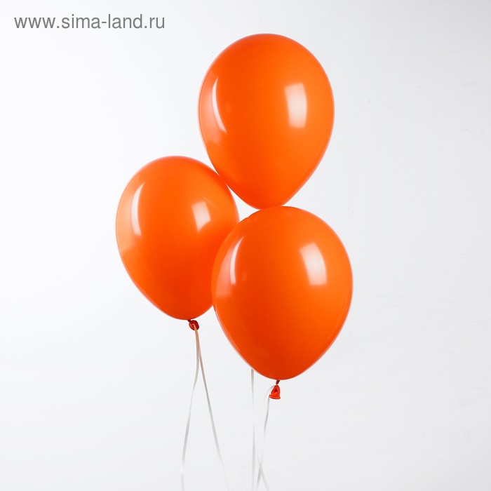 фото Шар латексный 10", пастель, набор 25 шт., цвет оранжевый globos festival s.a.