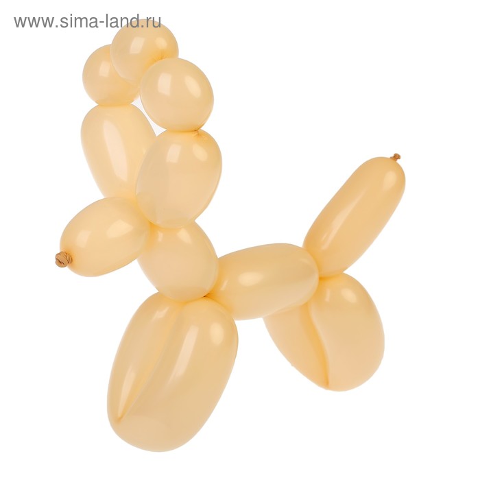 фото Шар для моделирования 160, латексный, набор 25 шт., цвет бежевый globos festival s.a.