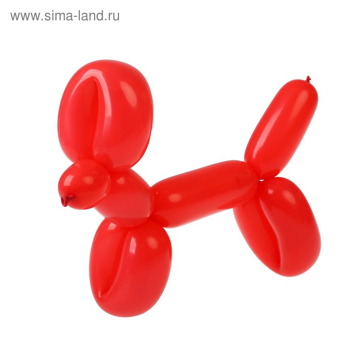 фото Шар для моделирования 160, латексный, набор 100 шт., цвет красный globos festival s.a.