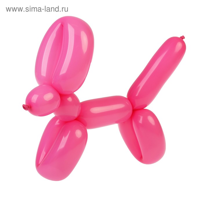 фото Шар для моделирования 260, латексный, набор 25 шт., цвет розовый globos festival s.a.
