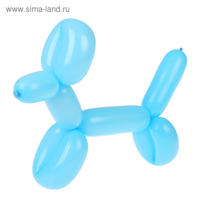 фото Шар для моделирования 260, латексный, набор 100 шт., цвет голубой globos festival s.a.