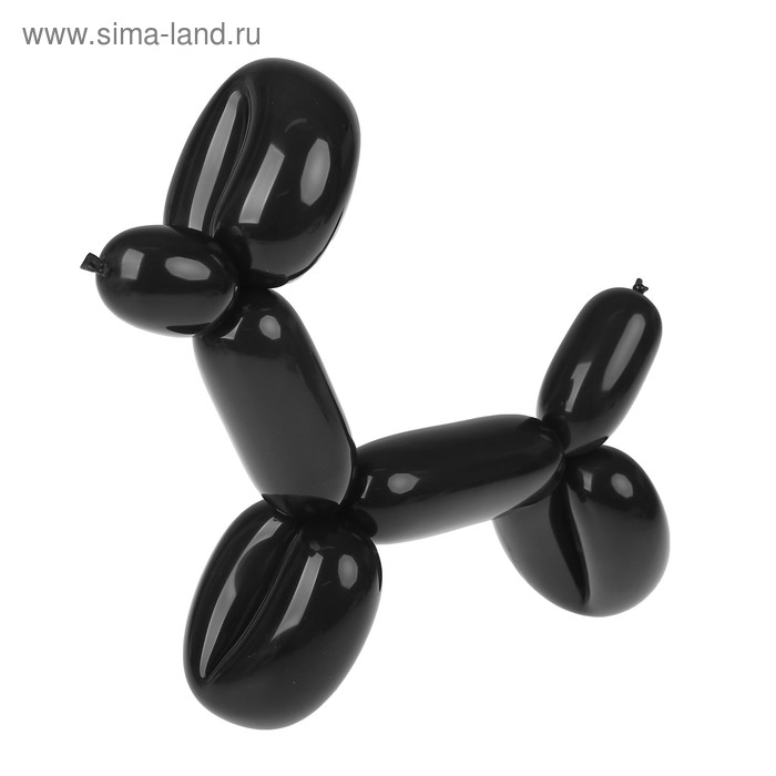 фото Шар для моделирования 260, латексный, набор 100 шт., цвет чёрный globos festival s.a.