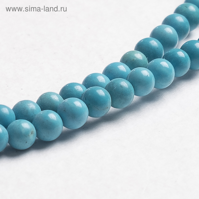 Бусины на нити шар №6 "Бирюза новая" (83 бусины)
Бусины на нити шар №6 "Бирюза новая" (83 бусины)