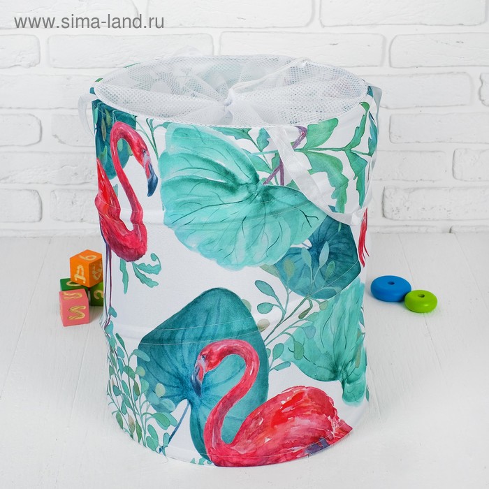Корзина для хранения игрушек «Фламинго» 35×35×45 см
Корзина для хранения игрушек «Фламинго» 35×35×45 см