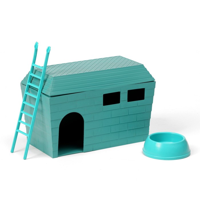 Домик для грызунов "Бункер-1.1" с лесенкой и миской, 15 х 8,5 х 10 см, бирюзовый
Домик для грызунов "Бункер-1.1" с лесенкой и миской, 15 х 8,5 х 10 см, бирюзовый