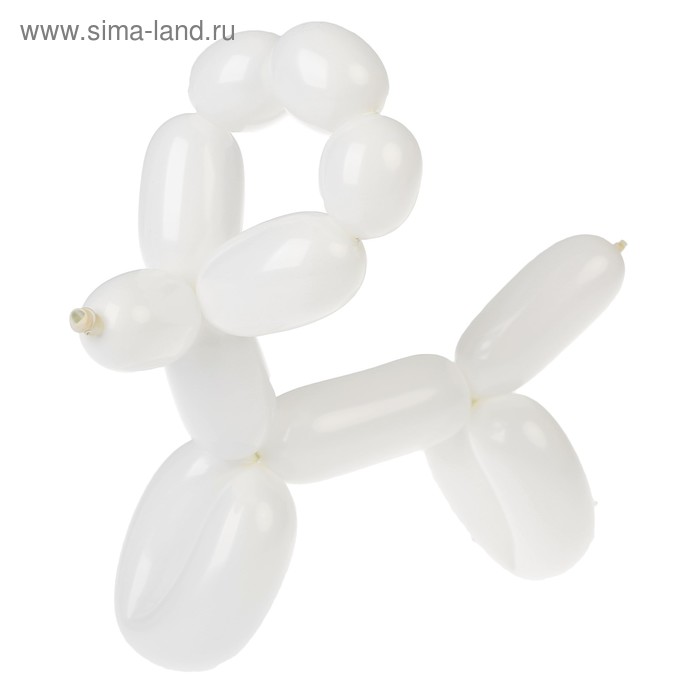 фото Шар для моделирования 160, латексный, набор 25 шт., цвет белый globos festival s.a.