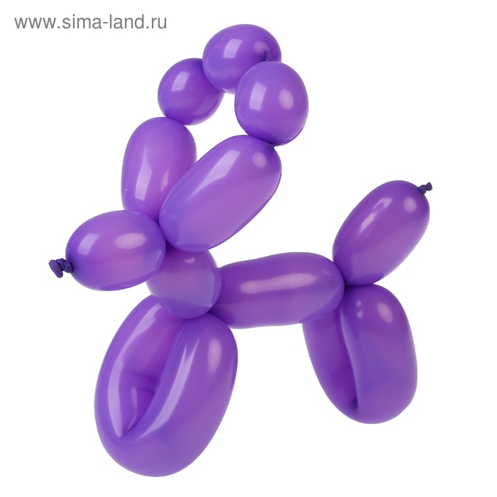 фото Шар для моделирования 160, латексный, набор 25 шт., цвет сиреневый globos festival s.a.