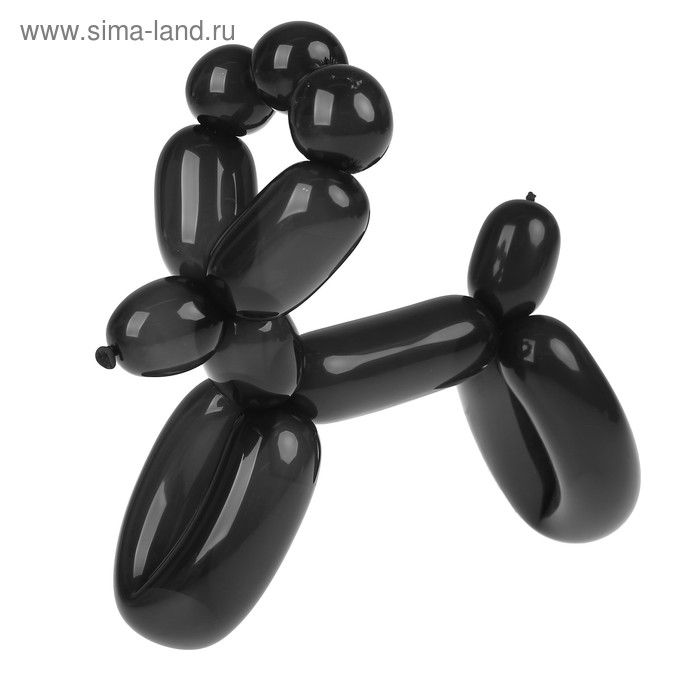 фото Шар для моделирования 160, латексный, набор 25 шт., цвет чёрный globos festival s.a.