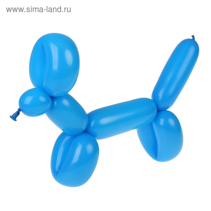 фото Шар для моделирования 260, латексный, набор 100 шт., цвет синий globos festival s.a.