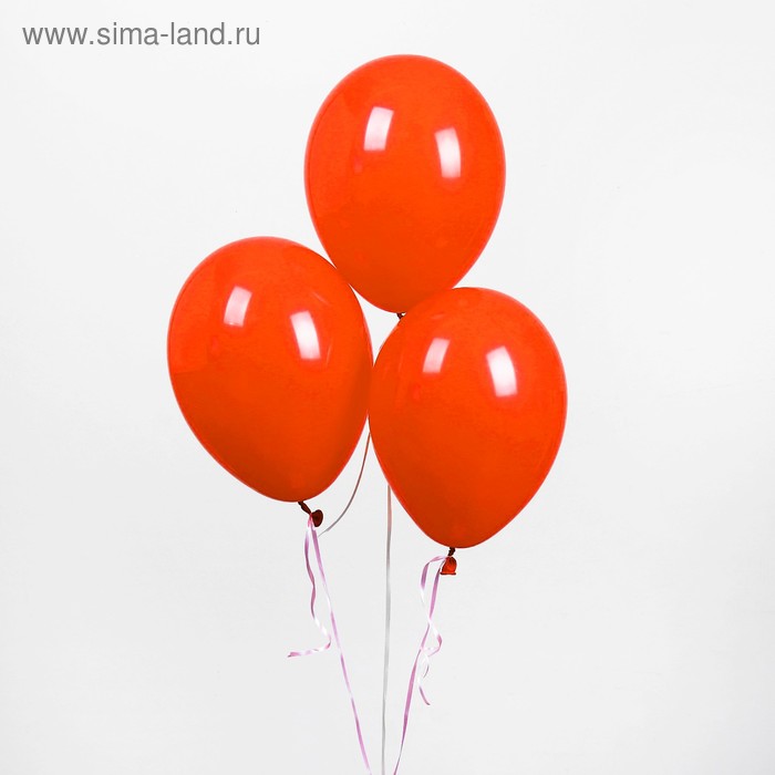 фото Шар латексный 10", пастель, набор 50 шт., цвет ярко-красный globos festival s.a.