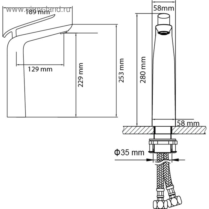 фото Смеситель для раковины timo olivia 3211/00-16f, хром-белый