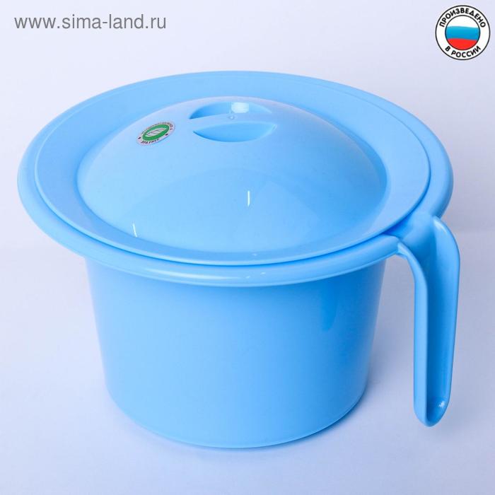 Горшок детский «Кроха» с крышкой, цвет голубой, 1850 мл 
Горшок детский «Кроха» с крышкой, цвет голубой, 1850 мл