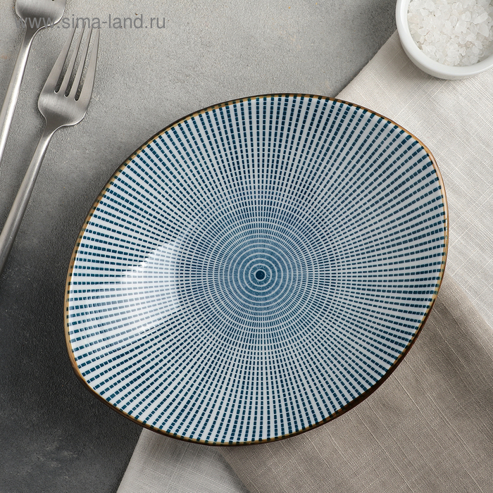 Блюдо «Мерцание», 22×18 см, цвет синий
Блюдо «Мерцание», 22×18 см, цвет синий