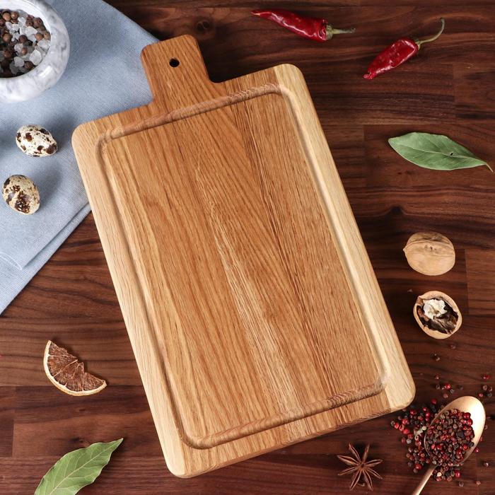 Доска для нарезки и подачи "Восточная", 35 х 20 см, массив дуба
Доска для нарезки и подачи "Восточная", 35 х 20 см, массив дуба