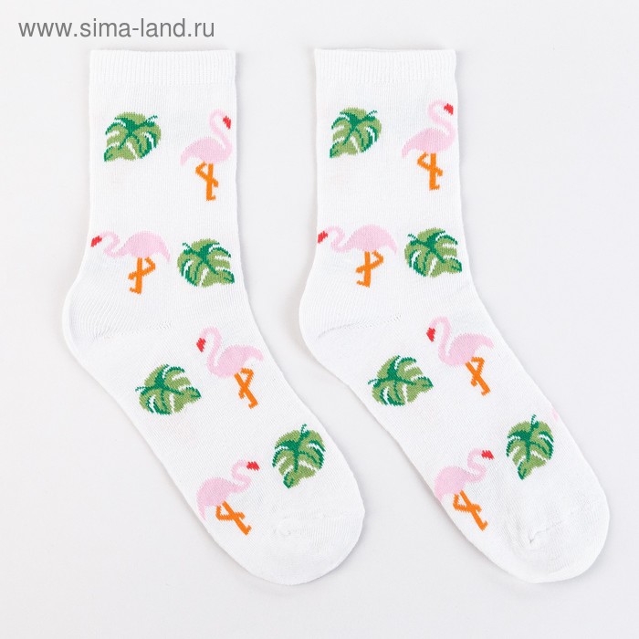 Носки женские, "Фламинго" цвет белый, р-р 23-25
Носки женские, "Фламинго" цвет белый, р-р 23-25