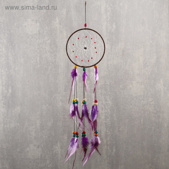 Ловец снов "Паутинка с бусинками" яркие перья МИКС 50х14 см
Ловец снов "Паутинка с бусинками" яркие перья МИКС 50х14 см