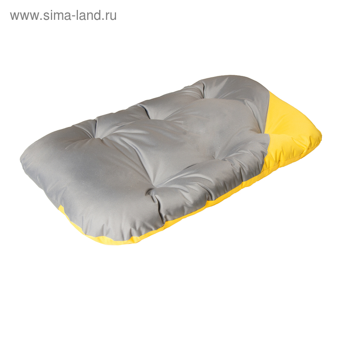 Матрас для собак двухсторонний, 94 х 60 см, серо-желтый 
Матрас для собак двухсторонний, 94 х 60 см, серо-желтый