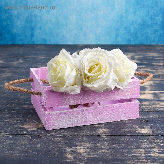 Кашпо деревянное 20×16×8 см "Щедрость" реечное ручка верёвка, фиолетовая кисть Дарим Красиво
Кашпо деревянное 20×16×8 см "Щедрость" реечное ручка верёвка, фиолетовая кисть Дарим Красиво