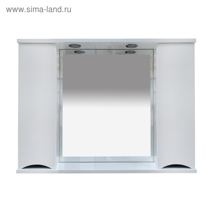 Шкаф-зеркало Элвис -105 (свет) белая эмаль
Шкаф-зеркало Элвис -105 (свет) белая эмаль