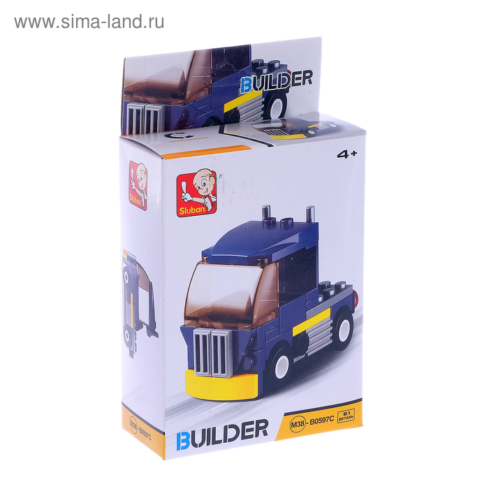 Конструктор «Грузовик», 51 деталь
Конструктор «Грузовик», 51 деталь