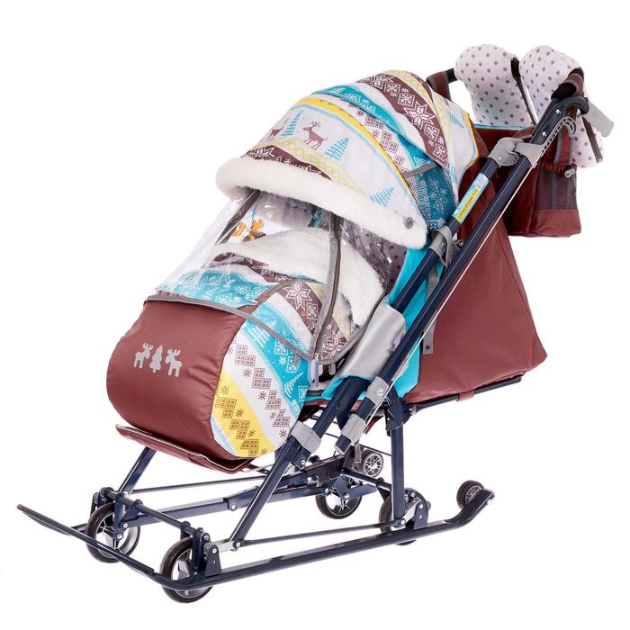 Санки коляска «Ника Детям НД 7-7», принт скандинавский, цвет бирюзовый, механизм качания
Санки коляска «Ника Детям НД 7-7», принт скандинавский, цвет бирюзовый, механизм качания