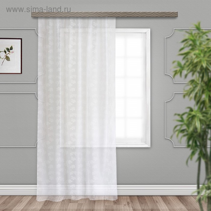 Тюль вуаль с тиснением «Роза» 200х260 см, белый, пэ 100%
Тюль вуаль с тиснением «Роза» 200х260 см, белый, пэ 100%