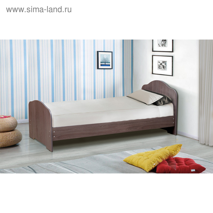 фото Кровать на уголках № 1, 900 × 1900 мм, цвет ясень анкор тёмный матрица
