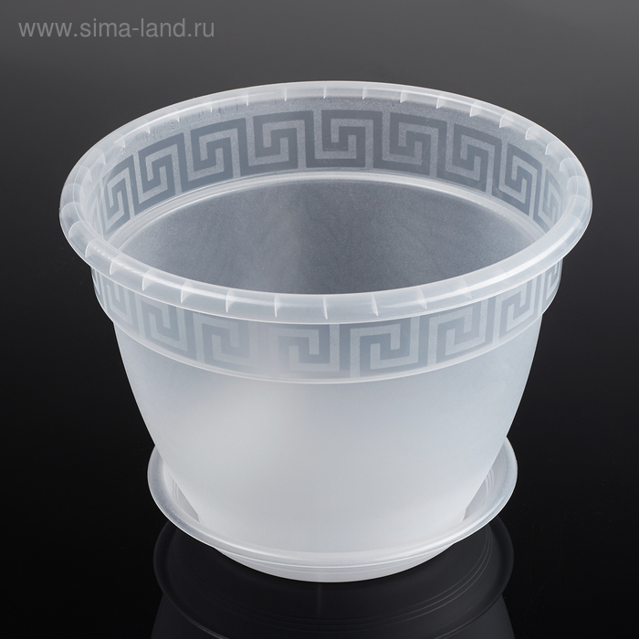 Горшок для цветов с поддоном «Антик», 3,6 л, d=22 см, цвет прозрачный
Горшок для цветов с поддоном «Антик», 3,6 л, d=22 см, цвет прозрачный