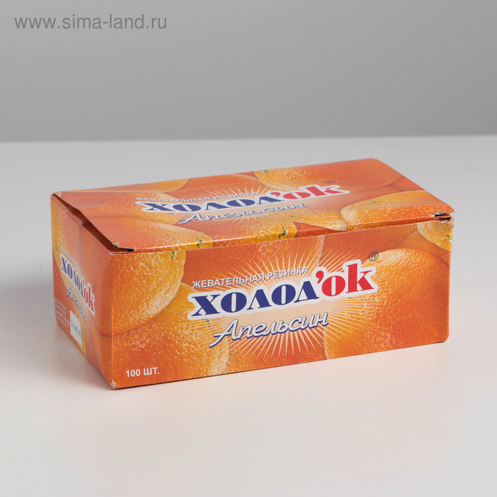 Жевательная резинка «Холодок» со вкусом апельсина, 5 г
Жевательная резинка «Холодок» со вкусом апельсина, 5 г