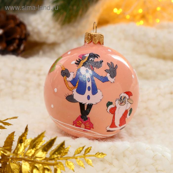 Шар "Новогодний Волк и Заяц" 8,5 см микс 
Шар "Новогодний Волк и Заяц" 8,5 см микс