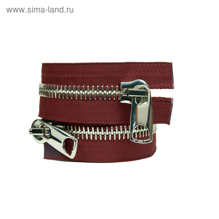 Молния №12, разъёмная, 85 см, цвет чили 
Молния №12, разъёмная, 85 см, цвет чили