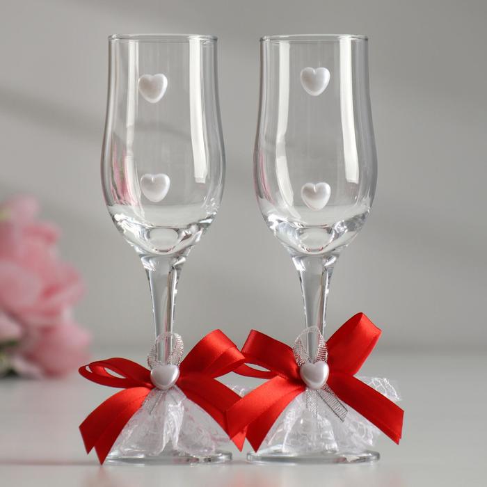 Набор свадебных бокалов "Торжество", бело- красный
Набор свадебных бокалов "Торжество", бело- красный