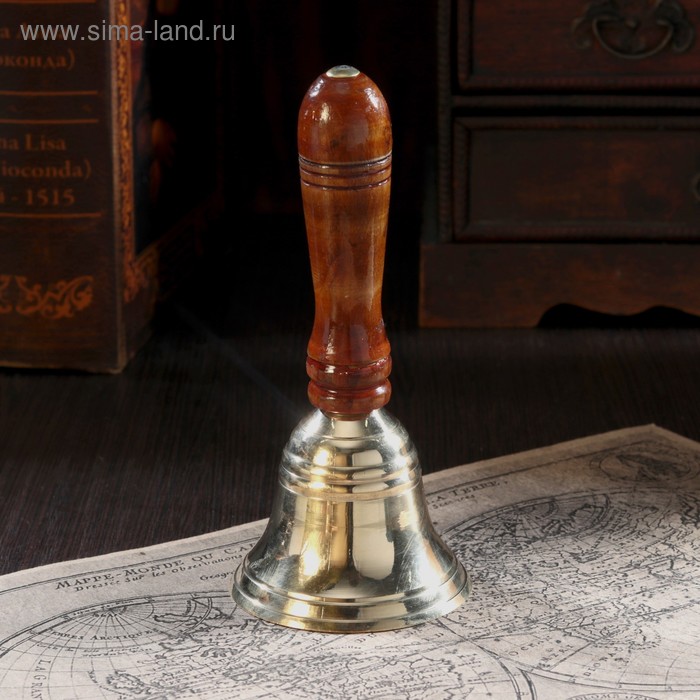 Колокол 16х6,5 см, деревянная рукоять
Колокол 16х6,5 см, деревянная рукоять