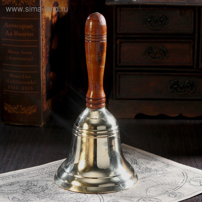 Колокол резной 21х9,5 см, деревянная рукоять
Колокол резной 21х9,5 см, деревянная рукоять