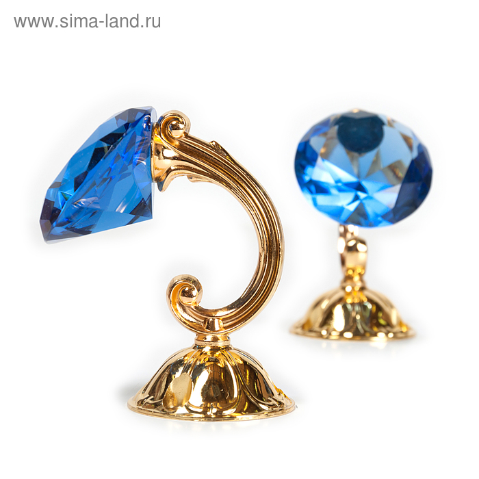 Держатель для штор «Кристал», 2 шт, 10 см, цвет золото, цвет вставки синий
Держатель для штор «Кристал», 2 шт, 10 см, цвет золото, цвет вставки синий