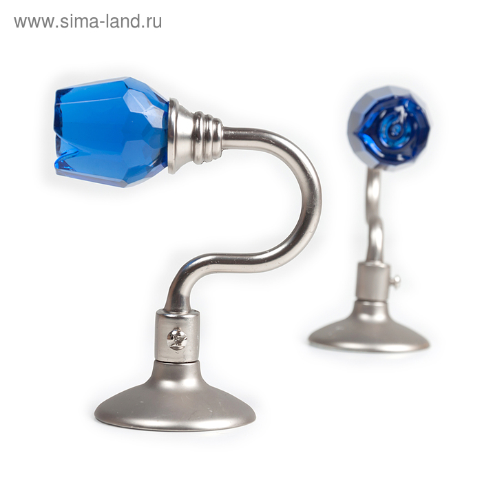 Держатель для штор «Роза», 2 шт, 10 см, цвет сатин, цвет вставки голубой
Держатель для штор «Роза», 2 шт, 10 см, цвет сатин, цвет вставки голубой