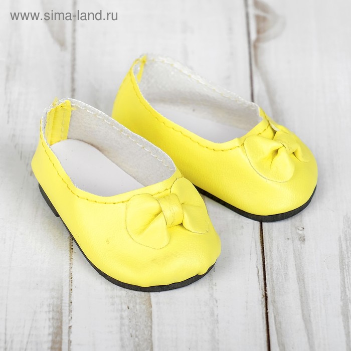 Туфли для куклы «Бантик», длина стопы: 7 см, цвет жёлтый
Туфли для куклы «Бантик», длина стопы: 7 см, цвет жёлтый