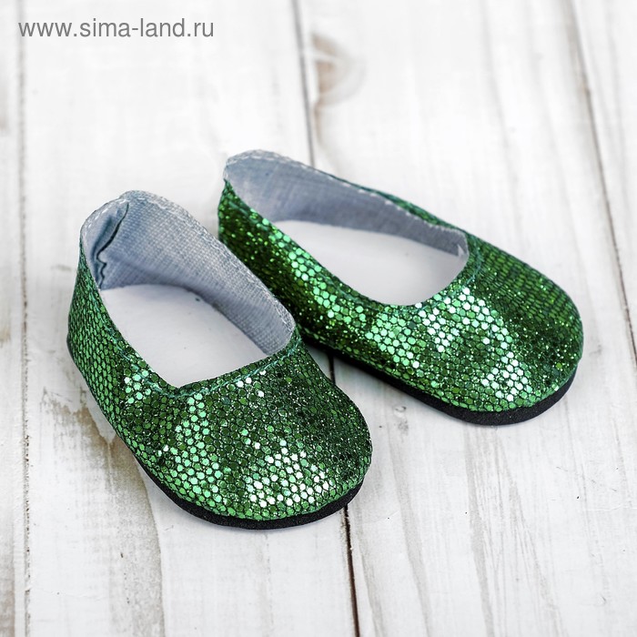 Туфли для куклы «Блёстки - кругляши», длина стопы: 7 см, цвет зелёный
Туфли для куклы «Блёстки - кругляши», длина стопы: 7 см, цвет зелёный