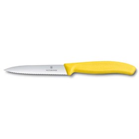 Нож для овощей VICTORINOX SwissClassic, лезвие 10 см с серрейторной заточкой, жёлтый
Нож для овощей VICTORINOX SwissClassic, лезвие 10 см с серрейторной заточкой, жёлтый