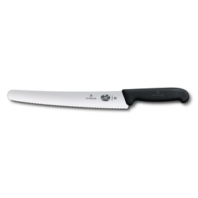 Нож для хлеба и выпечки VICTORINOX Fibrox, лезвие 26 см с серрейторной заточкой, чёрный
Нож для хлеба и выпечки VICTORINOX Fibrox, лезвие 26 см с серрейторной заточкой, чёрный