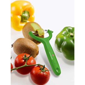 Нож для чистки томатов и киви VICTORINOX, двустороннее зубчатое лезвие, зелёная рукоять
Нож для чистки томатов и киви VICTORINOX, двустороннее зубчатое лезвие, зелёная рукоять