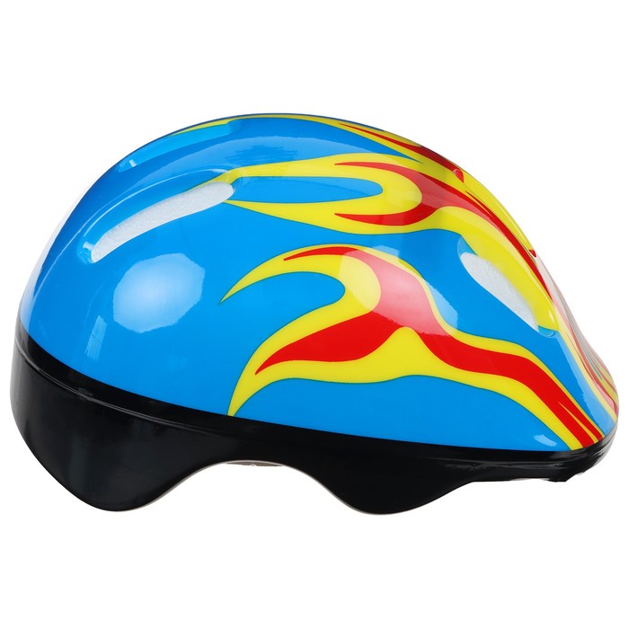 фото Шлем защитный детский onlytop ot-h6, обхват 52-54 см, цвет синий