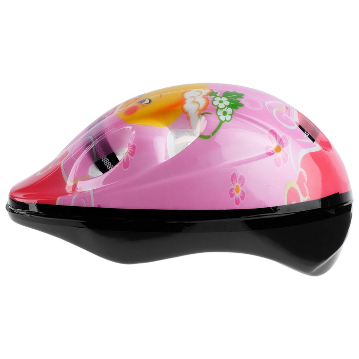 фото Шлем защитный детский onlytop ot-501, обхват 52-54 см, цвет розовый