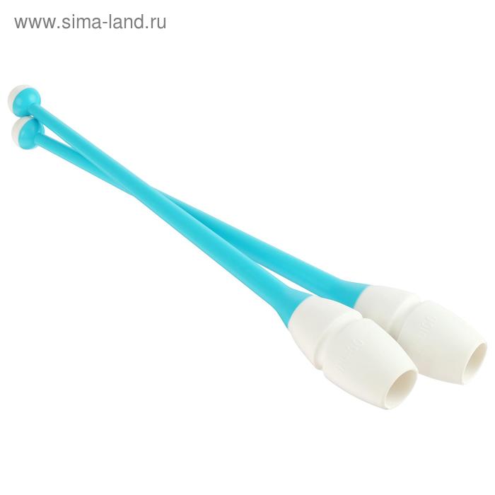 Булавы для гимнастики вставляющиеся 36 см, цвет бирюзовый/белый
Булавы для гимнастики вставляющиеся 36 см, цвет бирюзовый/белый