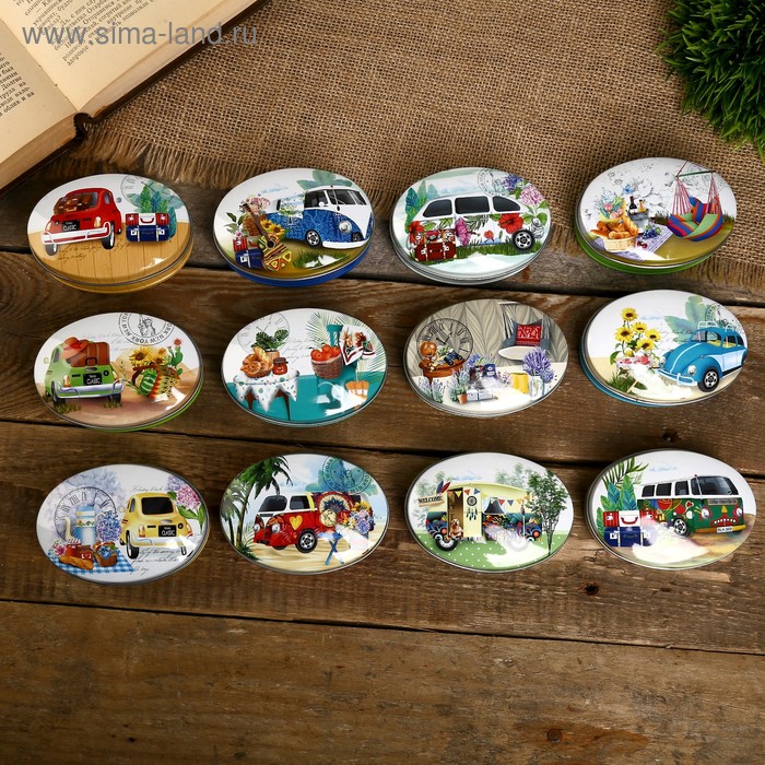 Шкатулка металл овал "Путешествие на выходных" МИКС 2,8х8,5х6 см
Шкатулка металл овал "Путешествие на выходных" МИКС 2,8х8,5х6 см